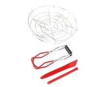 Kit Básico de Suministros para Conservas, Juego de 4 Piezas Elevador de Tarros de Acero Inoxidable, Reventador de Burbujas, Varita Magnética para Tapa de Conservas y Pinzas para Tarros Suministros