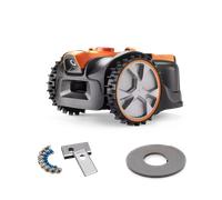 Kit básico LawnMaster AMB16i-600 Plus - Cortacésped robótico con visión artificial y carga automática, compatible con la aplicación, con tira magnética y cuchillas de repuesto