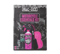 Muc-Off Kit de limpieza de Motos - Imprescindibles para Limpieza y Mantenimiento - Incluye Limpiador de Motos, Protector de Moto y Más