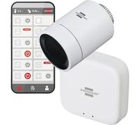 Brennenstuhl Connect Zigbee termostato de radiador inteligente set de inicio (1x gateway Zigbee GWY CZ 01, 1x termostato de radiador Zigbee HT CZ 01, control a través de la aplicación)