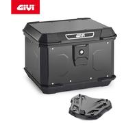 Maleta Alpina ALP44B GIVI MONOLOCK 44L Aluminio Negro Placa Universal Moto