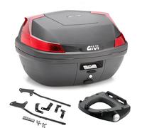 Kit Baul B47N GIVI Con Soportes Para Suzuki GSX S 1000 2015 2016 2017 Negro 47LT