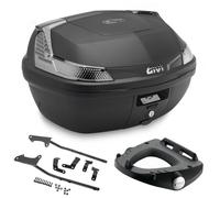 Kit Baúl B47NT GIVI + Soportes Suzuki Hayabusa 1300 2025-2026, 47L Negro