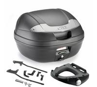 Kit Baúl E340NT GIVI + Soportes Benelli Leoncino 800 2022-2023 Negro 34LT