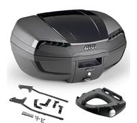 Kit Baúl E46NB GIVI + Soportes Yamaha FZ6 600 S2 Fazer Negro 46LT 2007-2009