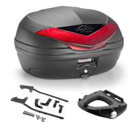 Kit Baúl K466N Kappa + Soportes Para BMW R 1250 RS 2021 2022 Negro 46LT MONOLOCK