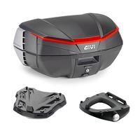Kit Baúl V49N GIVI Negro 49LT + Placa CF Moto 1000 MT-X 2026