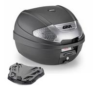 Givi Maleta moto E300NT2 Tech 30 L Negro texturizado, catadióptricos ahumados, cierre Micro 2