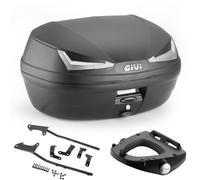 Kit Bauletto E455NT GIVI + Soportes MONOLOCK Yamaha MT-09 2013-2016 Negro 45LT