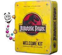 Doctor Collector Kit de Bienvenida Jurassic Park, Edición de Colección Oficial con Accesorios exclusivos en Caja de Metal