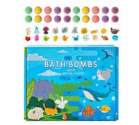 Kit Bolas de Baño - 20 Piezas Orgánicas con Juguete Dentro - Bolas Efervescentes de Sal de Baño para Niñas,para Regalos de Infantiles Niños Niñas Cumpleaños Vacaciones
