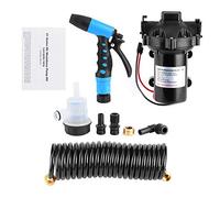 Kit Bomba Lavado Marítimo EVTSCAN 12V 5.0 GPM 70 PSI Alta Presión, con Manguera, Boquilla Pulverizadora, Autocebado hasta 6 pies, para Agua Salada, Barco Pesca, Cubierta, Muelle