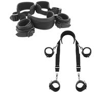 Kit bondage sexy constrictivo esposas tobillos con collar sadomaso accesorio