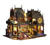 Kit Book Nook con Luces LED-Construye tu Modelo de casa en Miniatura, decoración de estantería para un Espacio de Lectura Acogedor