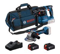 Kit bosch 18v amolador martillo+ 2 baterias 4ah+ cargador