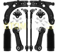 Kit brazo de suspensión delante compatible con A3 8L GOLF IV 4 BORA compuesto por 12 autopartes