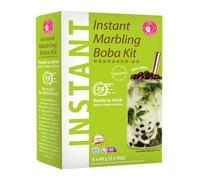 Kit Bubble Tea Matcha en Casa 4 Servicios Kit Completo con Perlas de Tapioca, Sirope y Pajitas Preparación Rápida Estilo Taiwán