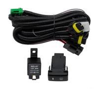 Kit Cableado Fog Light Relay H8/H11 Push Button | Compatible H8/ para h11, interruptor pulsador, instalación directa, mejora seguridad , compacto