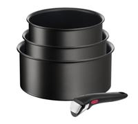 Kit cacerolas Tefal Ingenio Unlimited Titanio Mango Desmontable