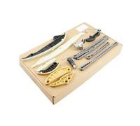 kit cadena bomba aceite Compatible con A3 A4 06H109469AD 06H109507N Compatible con FAW 13 Uds EA888 Gen2 1,8 T/2,0 T Kit de guía tensor de cadena de distribución cadena aceite coche(FAW 12PCS)