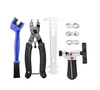 Kit Cadena De Bicicleta De Eslabones, Tronchacadenas Bicicleta, Medidor Cadena Bicicletas, 3 Pares De Remaches, 1 Cepillo De Limpieza, Kit Herramientas Bicicletas Para 6/7/8/9/10 Cadenas De Velocidad
