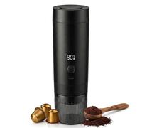 Kit Cafetera Portátil 3 en 1 - Maquina de Espresso 20 Bares Compatible con Cápsulas Nespresso, Dolce Gusto y Café Molido - Cafetera Capsulas Recargable USB-C 7800 mAh de Calentamiento Rápido