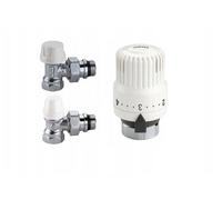 Kit CALEFFI Válvula termostática cuadrada de 1/2" con tornillo de retorno y c...