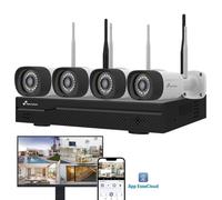 Kit Cámara de Seguridad WiFi Nivian NVS-KIT4CC16CH 3MP Visión Nocturna Dual IA Audio Bidireccional