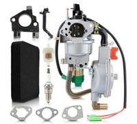 Kit Carburador Doble para combustible para lpg Gas 4.5-10KW Kit | Conmutación para lpg/gas natural, para rango 4.5-10KW, metal para durable, instalación directa, ahorro costes