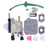 Kit Carburador Metal con Filtros para Sopladora BG65 BG85 | Compatible BG45, BG46, BG55, metal para durable, sella aire, evita residuos motor