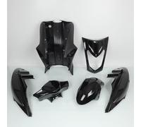 Kit carenado P2R compatible con Scooter Kymco 125 Agility 2004 a 2020 negro brillante / 6 piezas