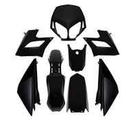 Kit Carenado P2R Moto Derbi 50 Senda Drd Racing 2008-2017 8 piezas negro brillante
