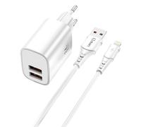 Kit Cargador Qcharx Apolo 24A con Cable USB a Lightning 1m