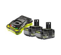 Kit cargador rápido 5.0A y 2 baterías 18V ONE+™ Lithium+™ 5.0Ah (2x 5.0Ah)