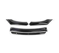 Kit Carrocería para Parachoques Lantero Coche Alerón Divisor Difusor Rojo Negro Y Azul Divisor Canard Plástico ABS Modificación Automática Universal Spoiler Parachoques Delantero(A-Black)