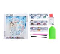 Kit Cartoon Character DZ553 DIY Arts Craft 30x30cm Handmade Picture for Home Wall Decor Gift Birthday Christmas