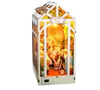 Kit Casa de Libros, inserto librería miniatura casa de madera | Kit creativo para dormitorio, librería u oficina | Mesa Salón Biblioteca Oficina Navidad Halloween Escuela