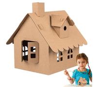Kit Casa De Navidad Luminosa para Montar - Mejora Habilidades Manuales | Casita Galleta Artesanal con Materiales & Luces | Ideal Niños Y Adultos, Regalo Festivo, Desarrolla La Creatividad