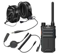 Kit Casco Antiruido y Walkie Talkie Sin Licencia PMR446