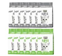 Kit Cat Nova Pack Ahorro Control Olores 12 - (6 Green Tea - 6 Charcoal) 7 L Arena Vegetal para Gatos