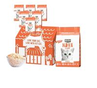 Kit Cat Pack 6 Arena Eco Nova Clump - Peach 7 L Arena para Gatos - Frutal, Ligera y Fresca