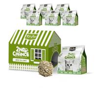 Kit Cat | Pack 6X Arena Vegetal para Gatos 2,5 kg - Aglomerante con Té Verde, Guisante y Yuca, Control de Olores, 99,9% Sin Polvo, Biodegradable, Desechable en el Inodoro