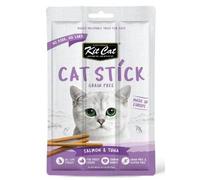 Kit Cat Stick Salmón con Atún de Aleta Amarilla para Gatos 3 sticks x 5 gr