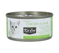 KIT CAT | Toppers Comida Húmeda para Gatos en Gelatina | Pollo y Cordero 80 g | Alimento Complementario 100% Natural Sin Cereales ni Gluten