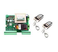 Kit Central de maniobras universal cuadro de control para motores monofasicos a 220v hasta 500w de puerta corredera de garaje y parking, con 2 mandos a distancia.