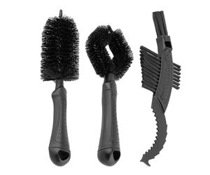 Kit Cepillos Limpieza Bicicleta - Limpiador de Cadena Multi-Herramienta 3 Piezas | Cepillo de Neumáticos, Accesorios Mantenimiento Bicicleta y Moto para Piñones, Esquinas, Suciedad, Manchas