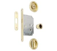 Kit cierre puerta corredera red. laton satinado