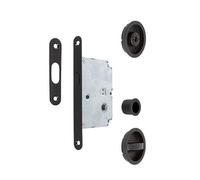 Kit cierre puerta corredera red. negro ø56 exterior, d48 interior.