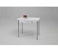 kit Closet 7010270408 - mesa cocina tipo libro, blanco, 76 x 40/80 x 90