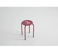 Kit Closet 9999999536 - pack de 10 taburetes apilables deco numero, rojo, 40 x 30 x 30